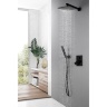Conjunto de ducha empotrado Rea Fenix negro (REA-P6920)
