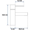 washbasin mixer Rea Tess chrome (REA-B8801)