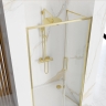 Puerta de ducha Rea Rapid Fold 90x195 vidrio de seguridad, dorado (REA-K4129)