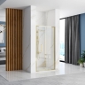 Puerta de ducha Rea Rapid Fold 90x195 vidrio de seguridad, dorado (REA-K4129)