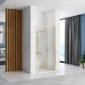 Puerta de ducha Rea Rapid Fold 90x195 vidrio de seguridad, dorado (REA-K4129)