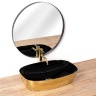Lavabo Rea Rich 38,5x60,5 negro/dorado (REA-U9600)