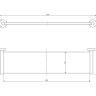 shelf Omnires Modern Project white matt (MP60930WM)