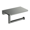 бумагодержатель с полкой Omnires Modern Project brushed graphite (MP60511GR)