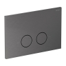 инсталляция Omnires Flush Set, панель смыва STEEL-R45, brushed anthracite (STFWC1R45-RAT)