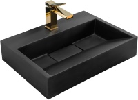 Lavabo Rea Goya 37x50 negro mate (REA-U8778)