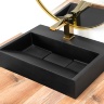 washbasin Rea Goya 37x50 black matt (REA-U8778)
