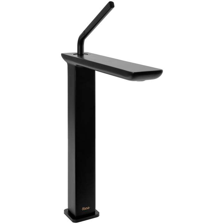 Mezclador de lavabo Rea Modo alto, negro (REA-B5664)
