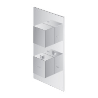 Termostato empotrado para ducha y baño Omnires Fresh cromado (FR7136ROCR)