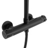 Sistema de ducha Rea Bliss negro con termostato (REA-P8804)