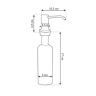 Dispensador de jabón líquido Rea Gold (BAT-08000)