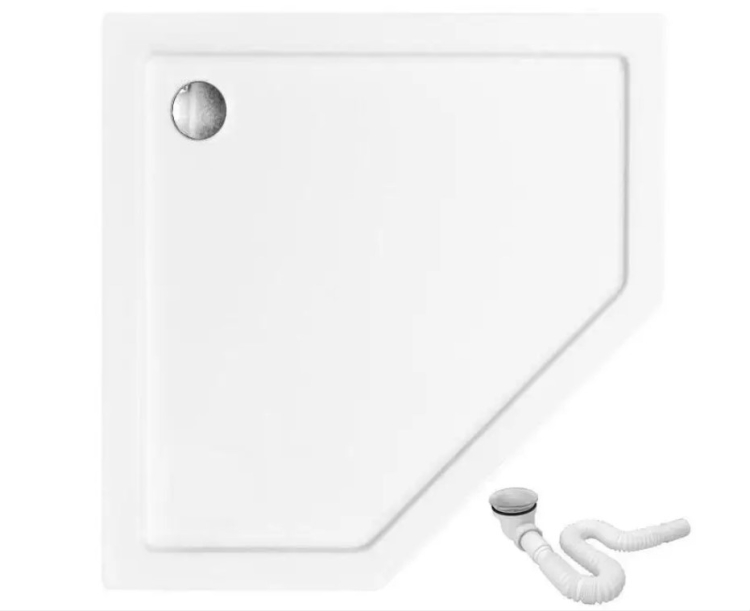 Bandeja Rea Diamond 80x80 blanca (REA-K8544)
