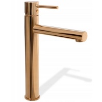 Mezclador de lavabo Rea Tess oro rosa alto (REA-B8804)