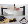 Mezclador de lavabo Rea Smart negro, dorado, alto (REA-B7402)