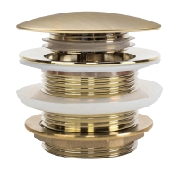 донный клапан Rea с системой click-clack, универсальный, золотой матовый (REA-W2012)