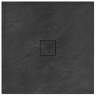 tray Rea Stone 90x90 square black (REA-K9601)