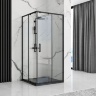 tray Rea Stone 90x90 square black (REA-K9601)