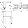 shower mixer Omnires Parma black matt (PM7440BL)