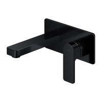 Mezclador de lavabo empotrado Omnires Baretti, negro mate (BA7815BL)