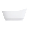 Bañera de piedra Omnires Neo 158x72 ovalada blanca (NEO158SWWBP)