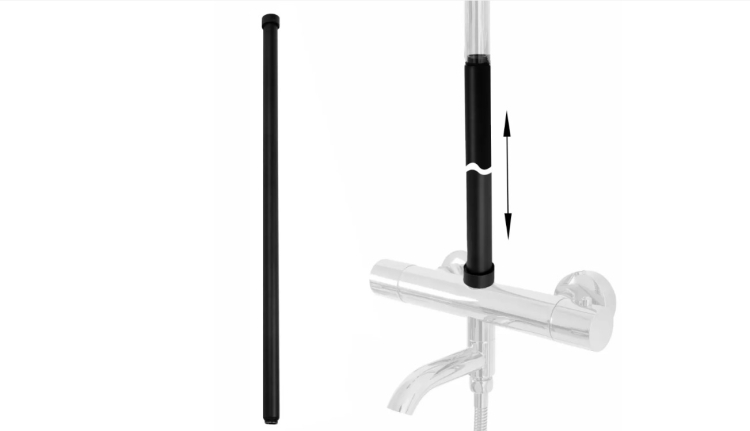 shower extension rod Rea Adapter black 60 (REA-K6650)