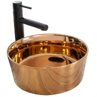 Lavabo Rea Ida 36x36 oro rosa (REA-U7401)