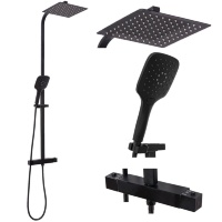 Sistema de ducha Rea Jet negro (REA-P9411)