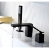 Mezclador de baño Rea Sonic negro mate (REA-B0185)