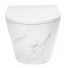 toilet Rea Carlos 49.5x37 suspended, slim, nature marble (REA-C6606)