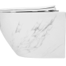 toilet Rea Carlos 49.5x37 suspended, slim, nature marble (REA-C6606)