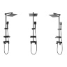 Sistema de ducha Rea Jack negro (REA-P7009)
