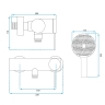 shower mixer Rea Foss black (REA-B5110)