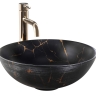 Lavabo Rea Stella 35,5x35,5 mármol negro cepillado (REA-U9086)
