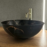 Lavabo Rea Stella 35,5x35,5 mármol negro cepillado (REA-U9086)