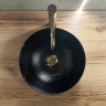Lavabo Rea Stella 35,5x35,5 mármol negro cepillado (REA-U9086)