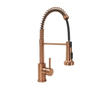 смеситель для кухни Rea Colin с пружиной и выдвижным изливом brushed copper (REA-B5459) смеситель для кухни Rea Colin с пружиной и выдвижным изливом brushed copper (REA-B5459)