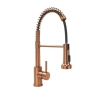 смеситель для кухни Rea Colin с пружиной и выдвижным изливом brushed copper (REA-B5459)