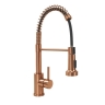 смеситель для кухни Rea Colin с пружиной и выдвижным изливом brushed copper (REA-B5459)