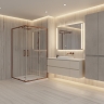 душевая кабина Rea City 80x100x190 transparent, brush copper (REA-K6981)