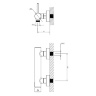 Omnires Y gold bath and shower mixer (Y1240GL)
