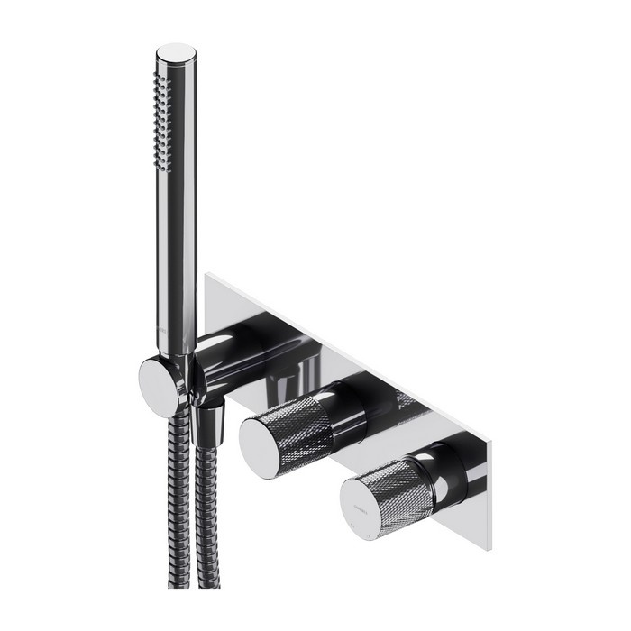 Mezclador empotrado para baño y ducha Omnires Contour, cromado (CT8035/1CR)