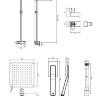 shower system Omnires Baretti black matt (BA7844BL)