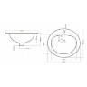 washbasin Rea Magari 45.5x50 white (REA-U0064)