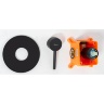 Conjunto de ducha empotrado Rea Lugano negro (REA-P9301)