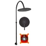 Conjunto de ducha empotrado Rea Lugano negro (REA-P9301)