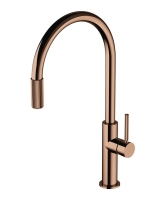 Grifo de cocina Omnires Switch con función de filtro de agua, cobre (SW9057-FD1CP)