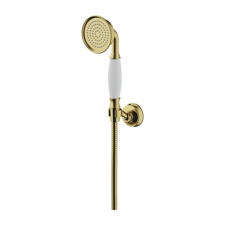 Omnires Armance Brushed Brass Hand Shower Set (ARMANCE-PBSB)