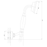 Omnires Armance Brushed Brass Hand Shower Set (ARMANCE-PBSB)