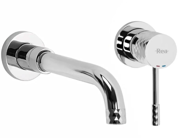 смеситель для умывальника Rea Lungo Diamond скрытого монтажа, chrome + box (REA-B6382)