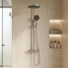 душевая система Rea Lungo Stripe brushed nickel (REA-P9491)